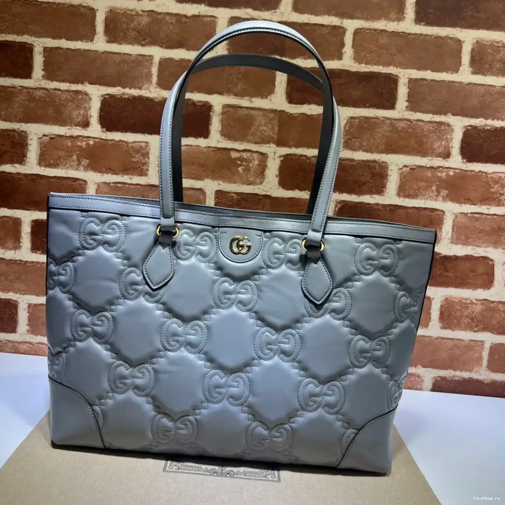 First bag ru matelassé medium tote GG GUCCI leather 0629
